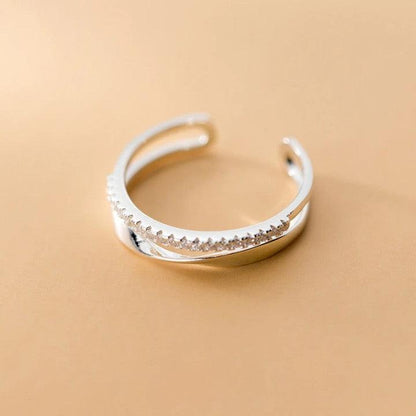 Charm in Sterling Silver Ring - Haluzzishop