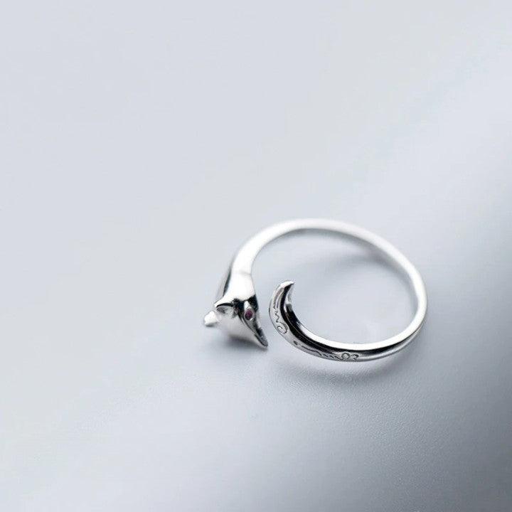 Foxy Charm Sterling Silver Ring - Haluzzishop