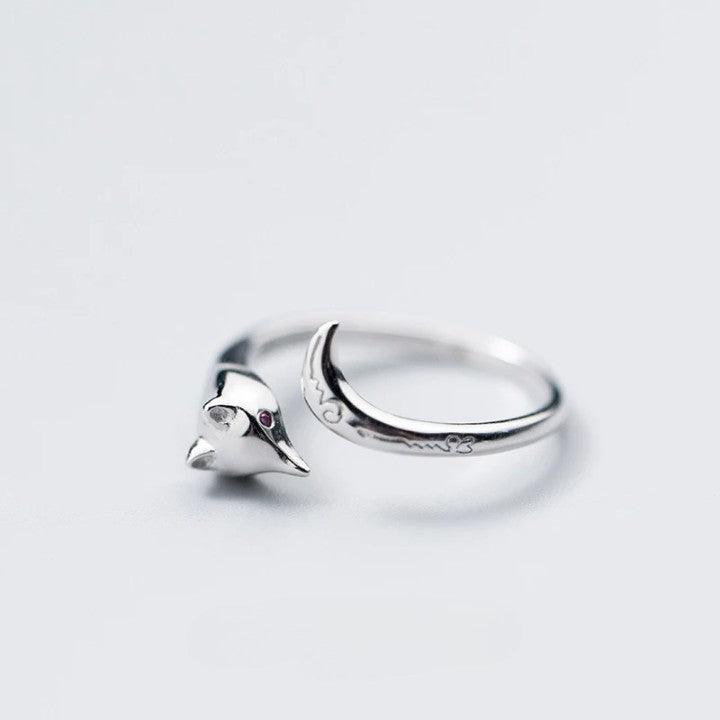 Foxy Charm Sterling Silver Ring - Haluzzishop