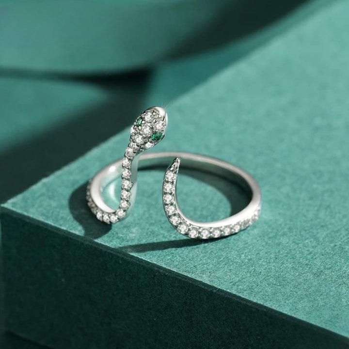 Sterling Silver Snake Ring - Haluzzishop