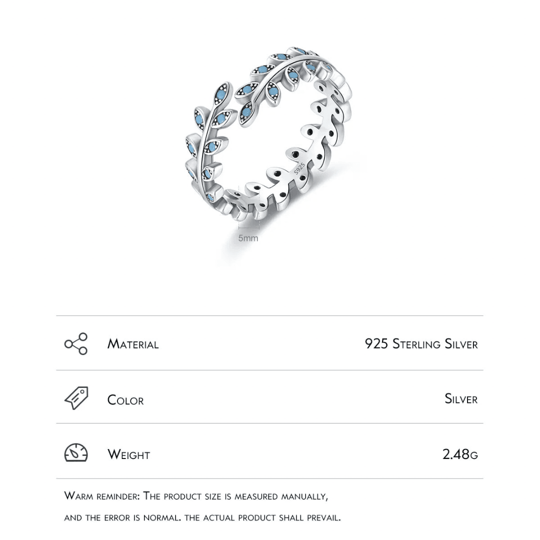 Sterling Celestial Blue Ring - Haluzzishop