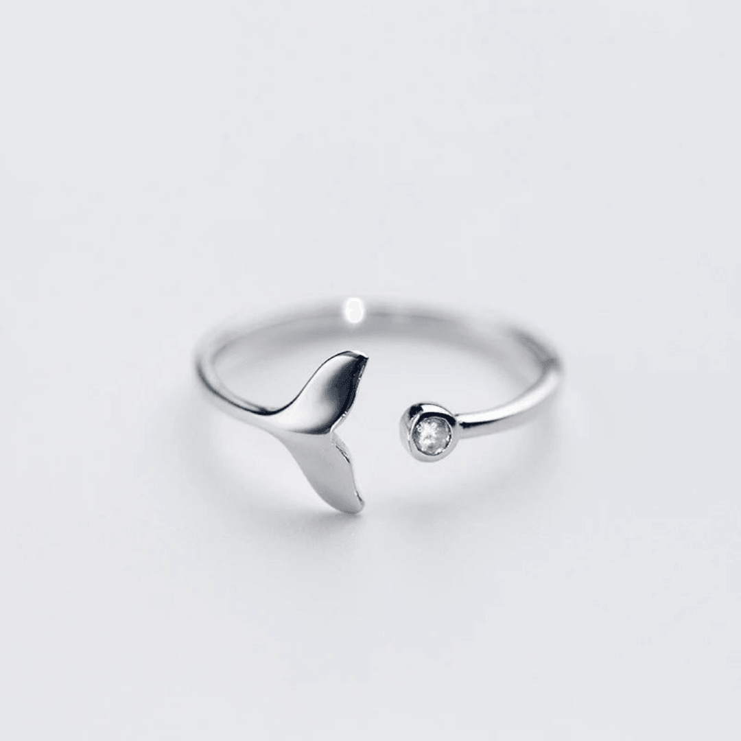 Mermaid Tail Ring Sterling Silver - Haluzzishop