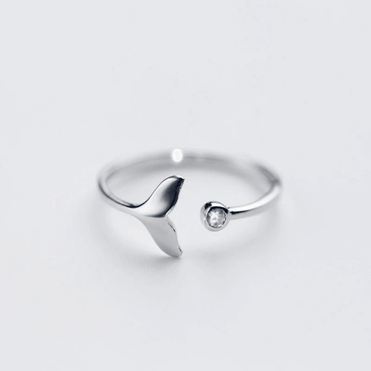 Mermaid Tail Ring Sterling Silver - Haluzzishop