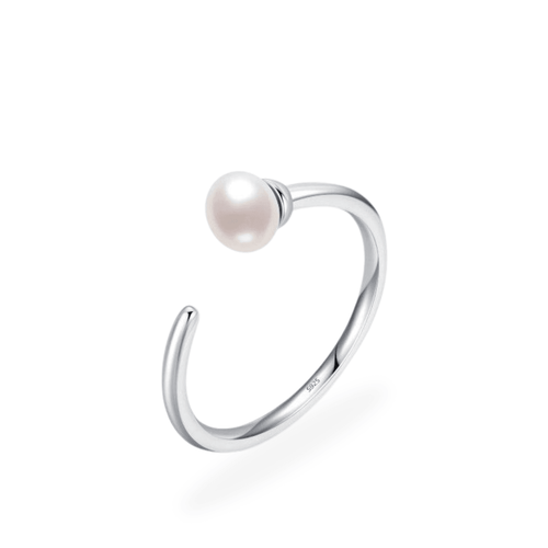 Seaside Pearl Ring in Sterling