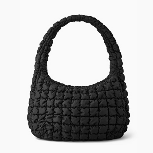 Crossbody Quilted Puffer Tote Bag