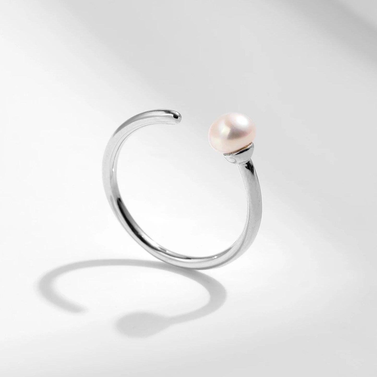 Seaside Pearl Ring in Sterling - Haluzzishop