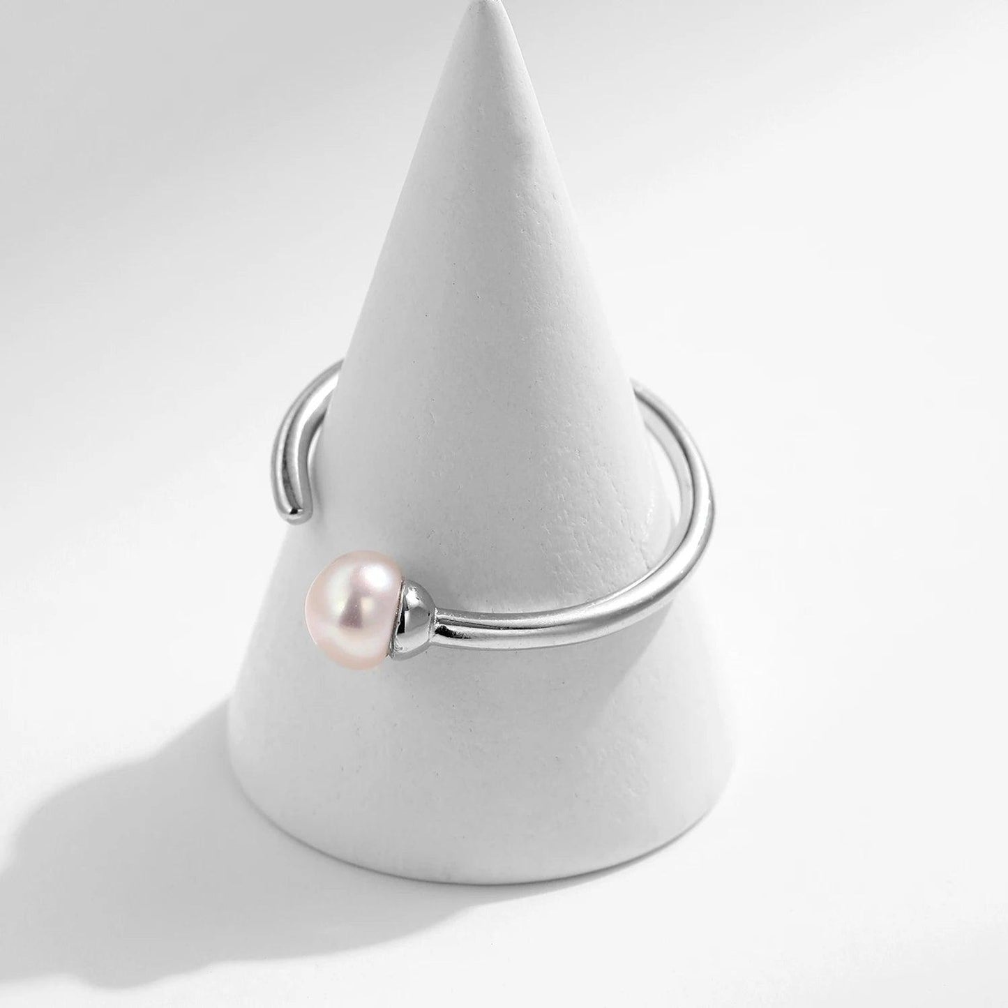 Seaside Pearl Ring in Sterling - Haluzzishop