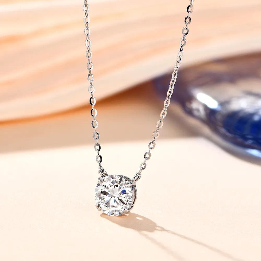 Moissanite Necklace - Haluzzishop