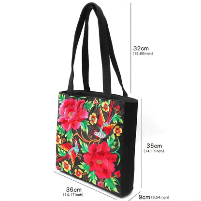 Floral Tote Handbag - Haluzzishop