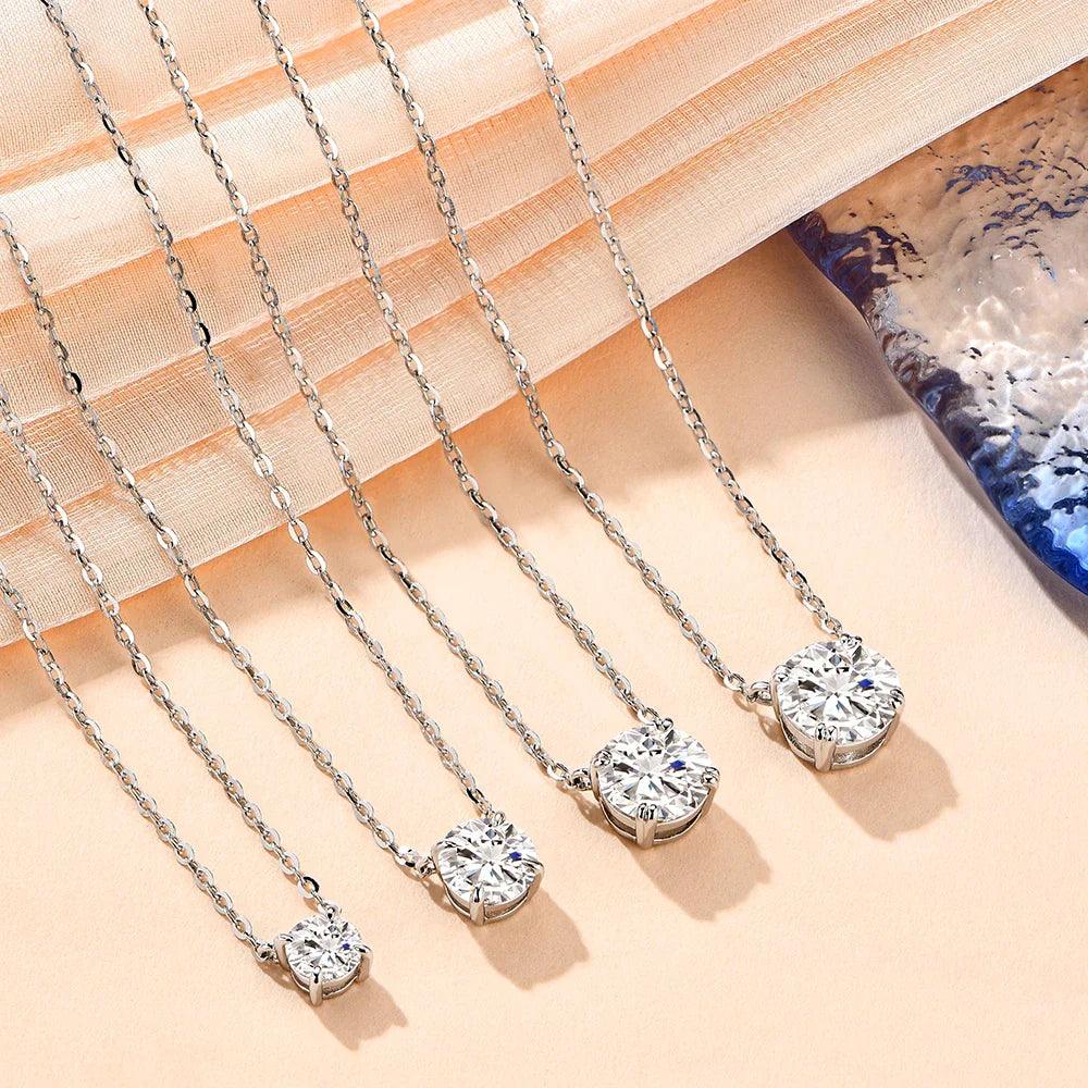 Moissanite Necklace - Haluzzishop